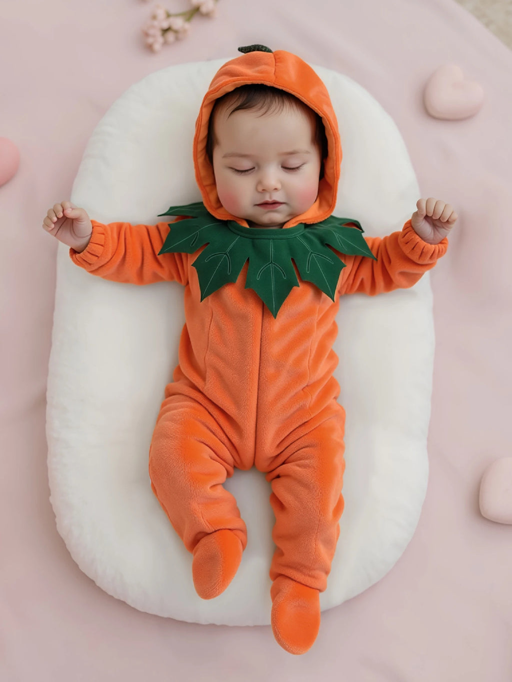 Cozy Pumpkin Costume Romper for Infants - Infant Halloween Costumes