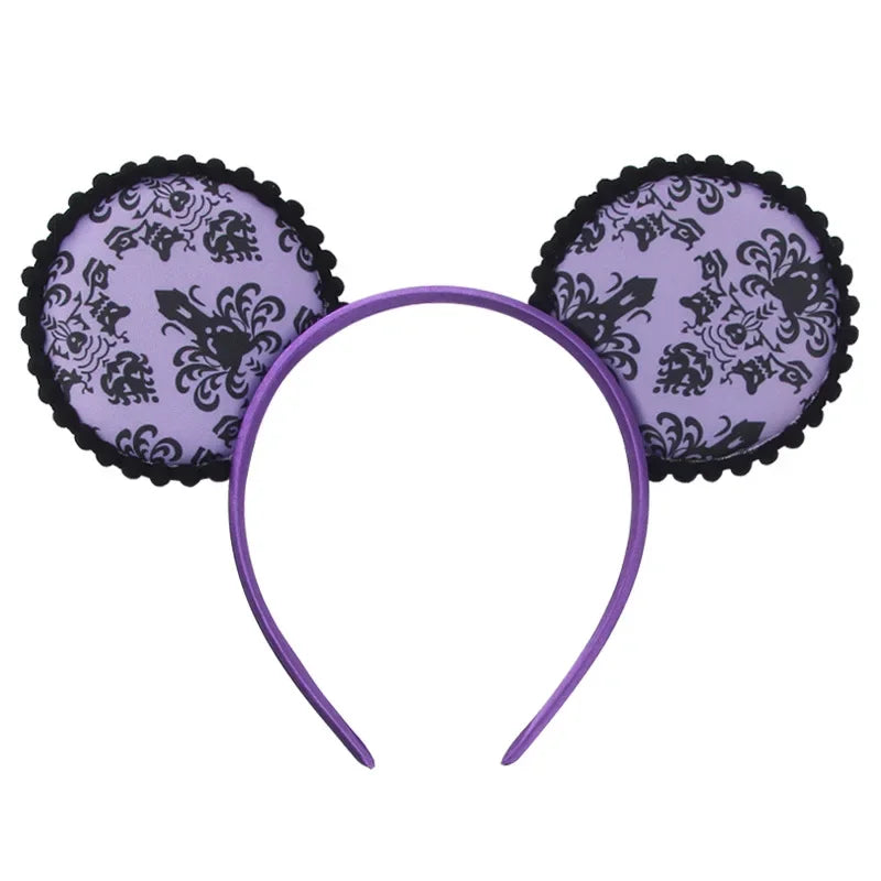 Halloween Mouse Ears Headband | Spooky Theme Park Style Assortment (Bat, Witch, Pumpkin) | Cute Halloween Accessories