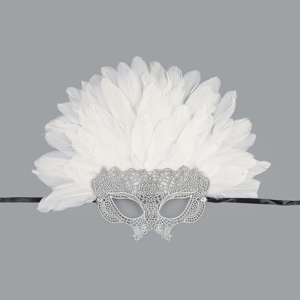 Vibrant Feather Headdress | Showgirl & Masquerade Ball Headpiece | Adult Costume Accessory
