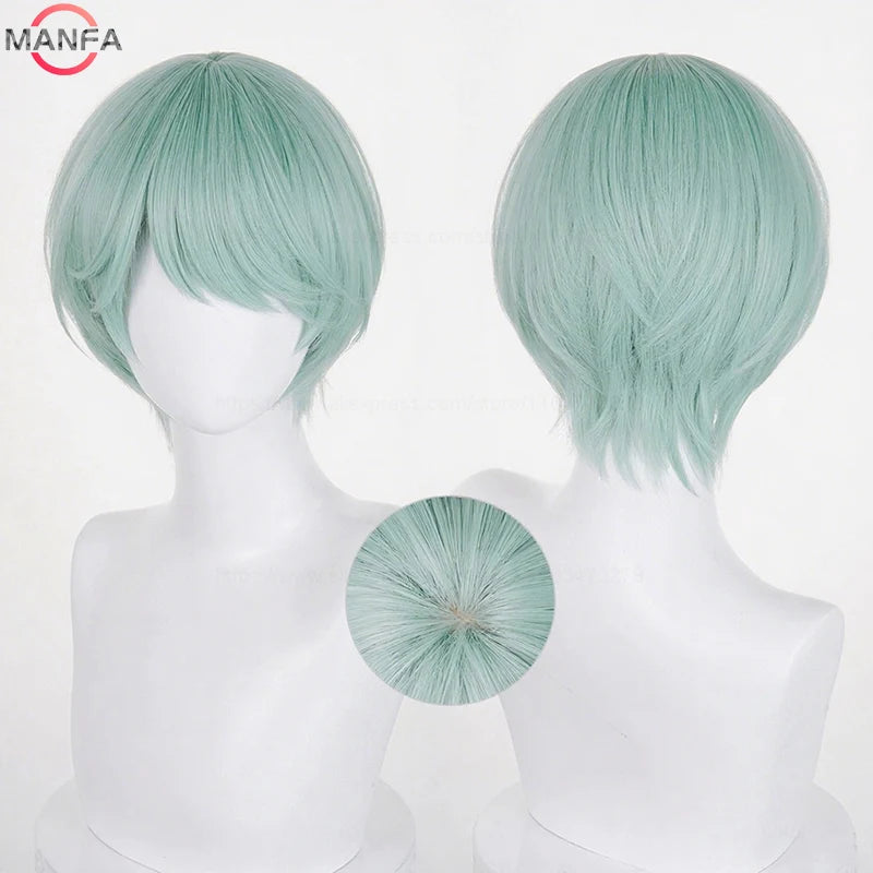 Baby Saja Cosplay Wig – K-Pop Demon Hunter Inspired Short Heat-Resistant Wig + Cap
