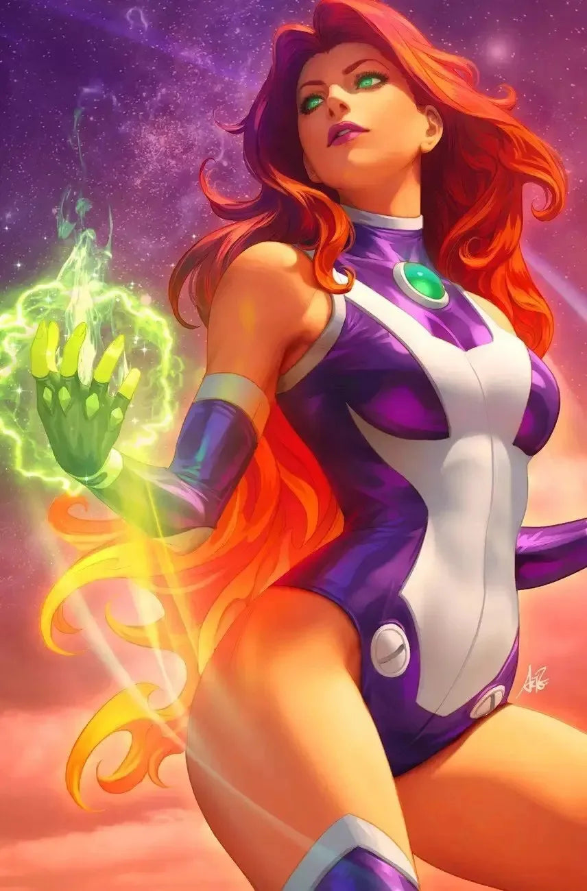 Starfire Cosplay Costume: Superhero Bodysuit for Women