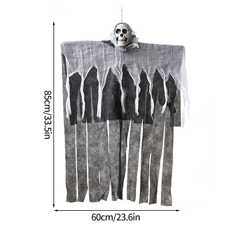 Light-Up Hanging Grim Reaper with Posable Arms
