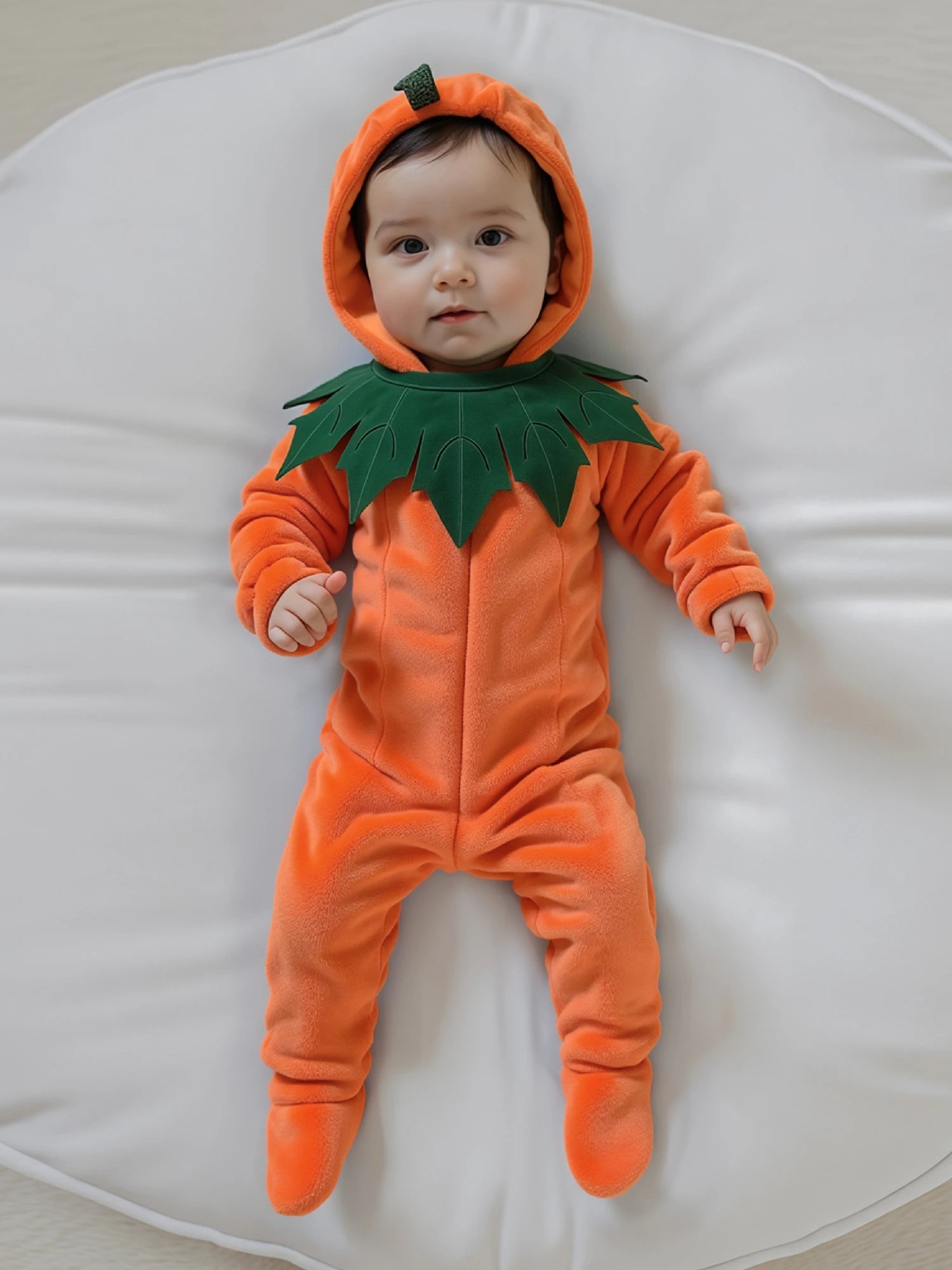 Cozy Pumpkin Costume Romper for Infants - Infant Halloween Costumes