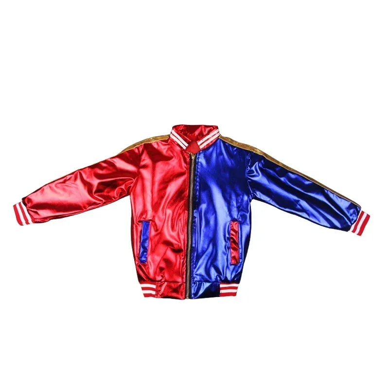 Harley Quinn Costume Set | 3-Piece Outfit (Jacket, Shirt, Shorts)