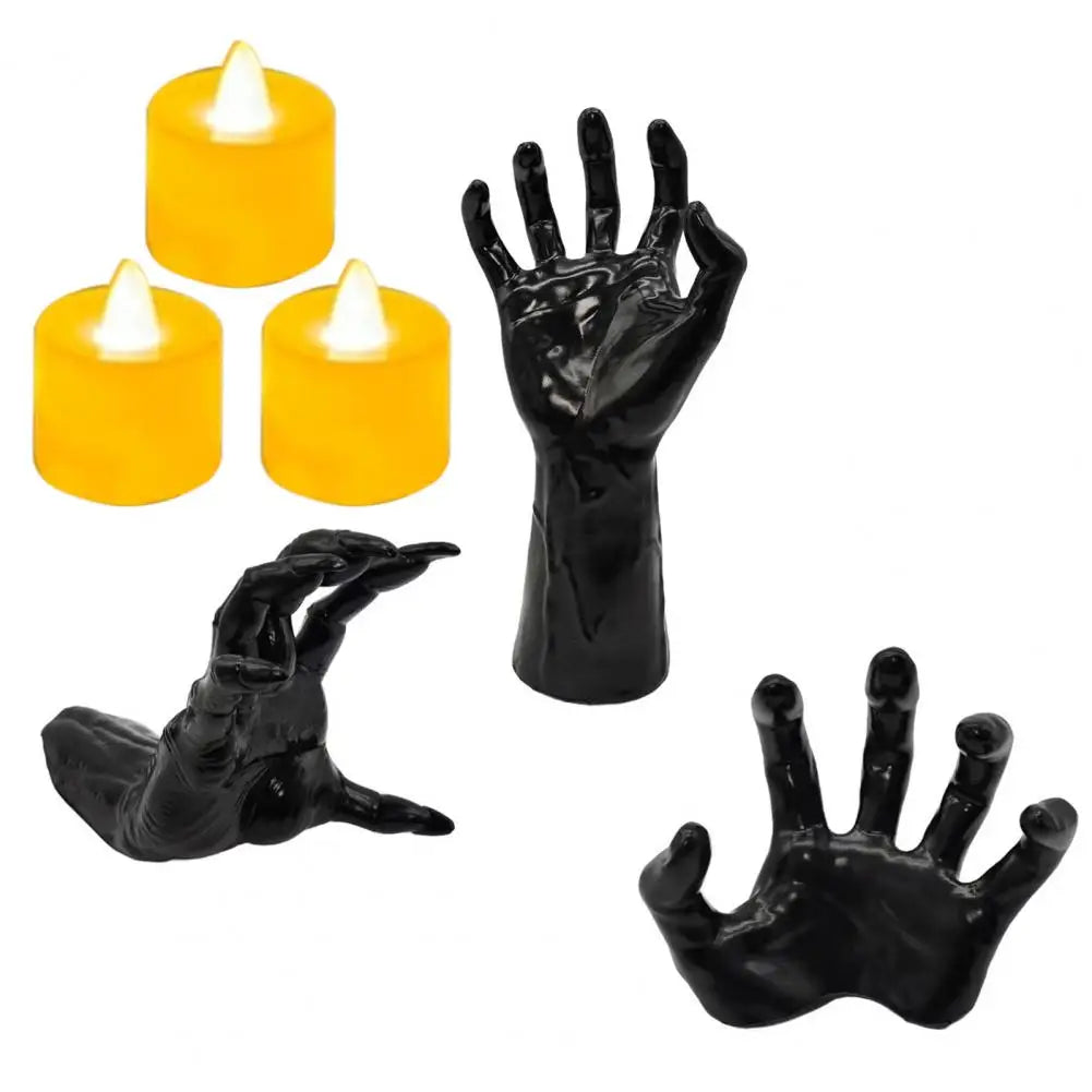 Creepy Monster Hand Wall Sconce | Gothic Wall-Mounted Holder for Candles, Keys & Towels (3-Pack or Individual)