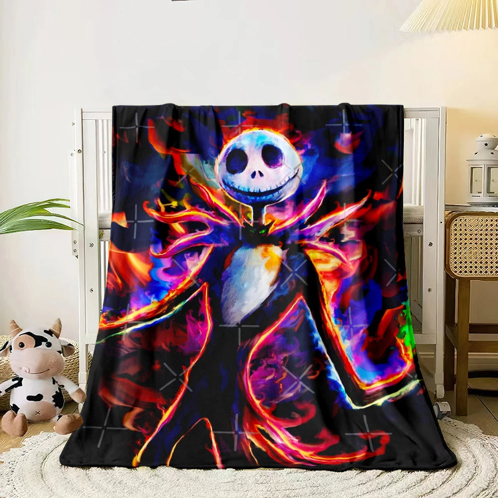 Pumpkin King 'Nightmare' Fleece Blanket | Jack Skellington Plush Throw