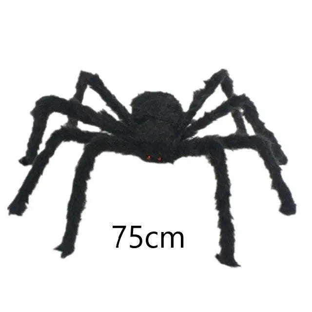 Giant Halloween Spider Decoration | Posable Hairy Spider Prop for Haunted House | Halloween Decor (Available up to 200cm!)