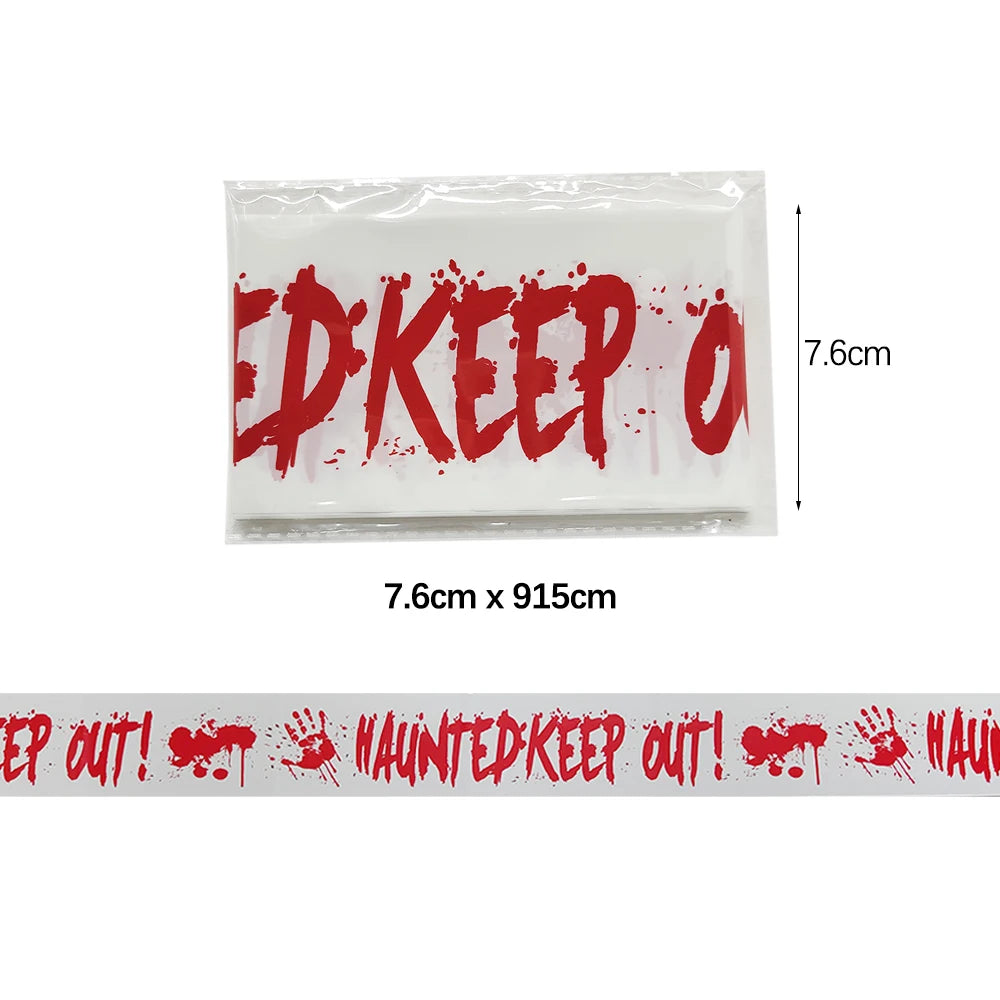 Halloween Caution Tape: Spooky "Enter If You Dare" Decoration