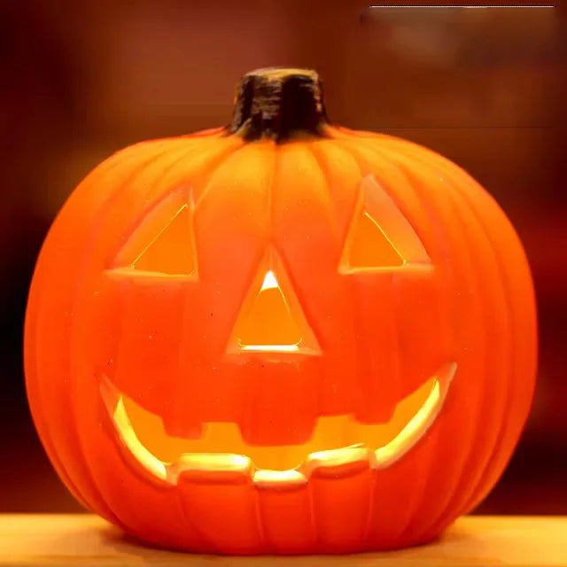 Classic Light-Up Jack O' Lantern - Battery Operated Halloween Pumpkin Decor