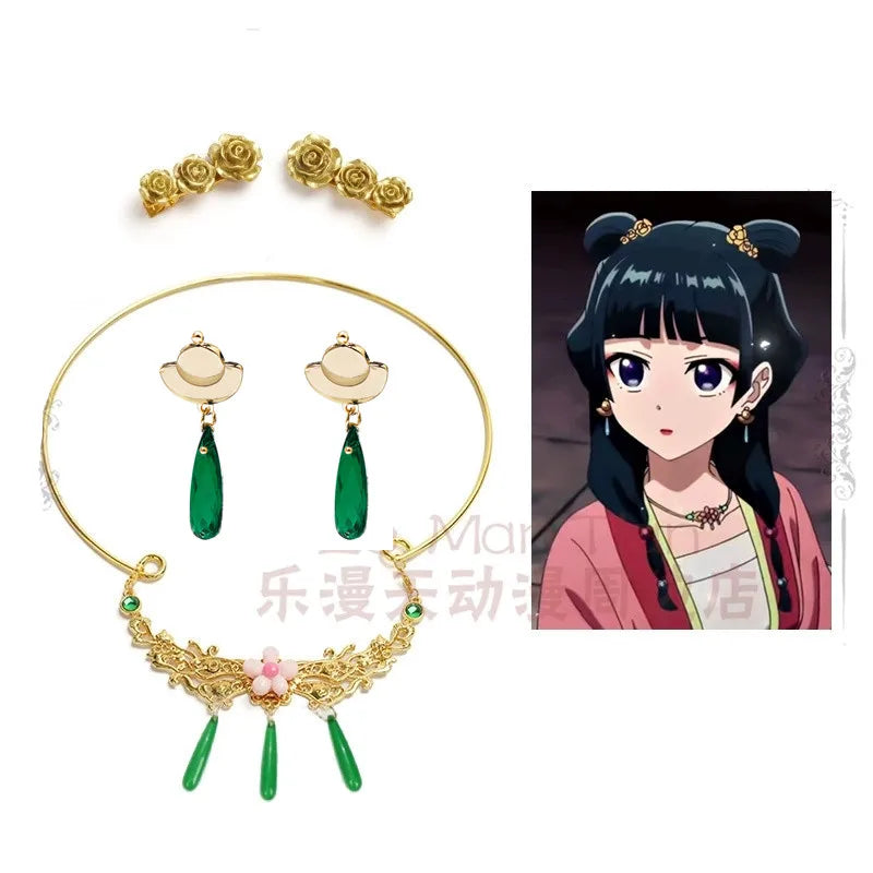 The Apothecary Diaries Maomao Cosplay Jewelry & Hair Pin Set