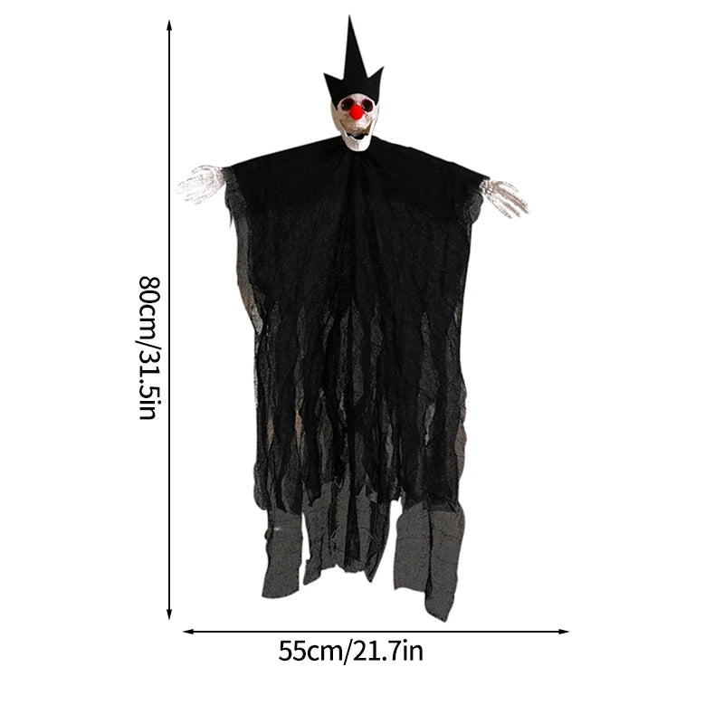 Light-Up Hanging Grim Reaper with Posable Arms