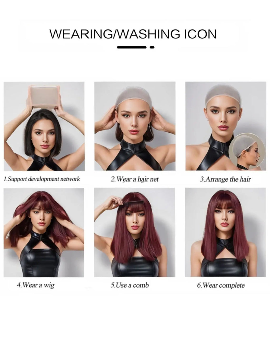 Wednesday Addams Cosplay Synthetic Wig for Halloween Christmas Anime Party April Fool's Day TV Series Inspired Costume Accessory