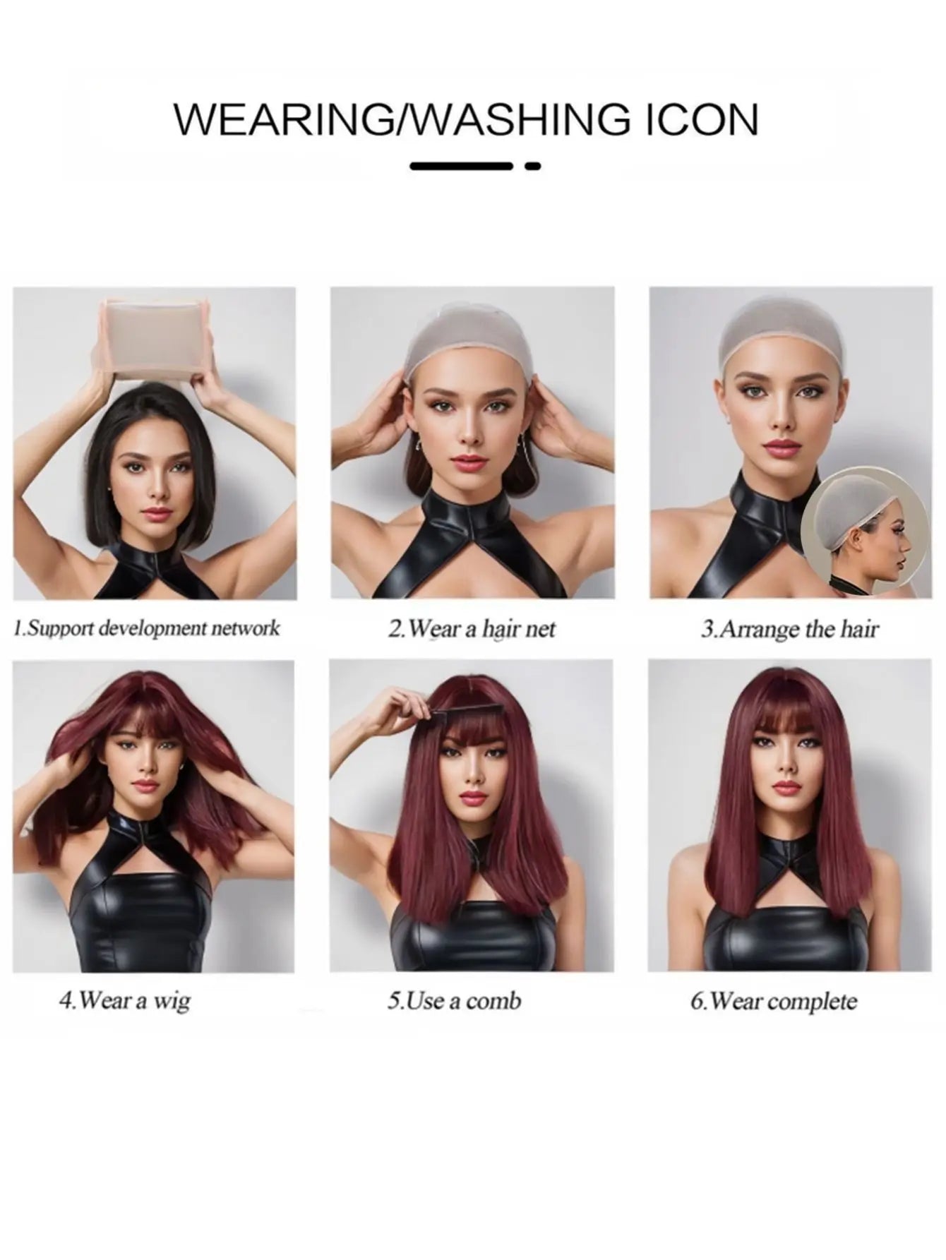 Wednesday Addams Cosplay Synthetic Wig for Halloween Christmas Anime Party April Fool's Day TV Series Inspired Costume Accessory